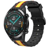 Strap-it Bracelet sport spécial Huawei Watch GT 2 46mm (noir/jaune)