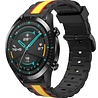 Strap-it Strap-it Bracelet sport spécial Huawei Watch GT 2 46mm (noir/jaune) Strap-it Strap-it Bracelet sport spécial Huawei Watch GT 2 46mm (noir/jaune)