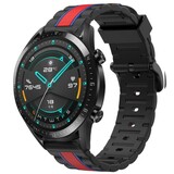 Strap-it Bracelet sport spécial Huawei Watch GT 2 46mm (noir/rouge)