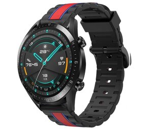 Strap-it Bracelet sport spécial Huawei Watch GT 2 46mm (noir/rouge) Strap-it Bracelet sport spécial Huawei Watch GT 2 46mm (noir/rouge)