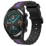Strap-it Bracelet sport spécial Huawei Watch GT 2 46mm (noir/bleu)
