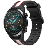 Strap-it Bracelet sport spécial Huawei Watch GT 2 46mm (noir/blanc)