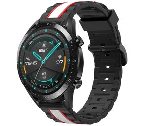 Strap-it Bracelet sport spécial Huawei Watch GT 2 46mm (noir/blanc) Strap-it Bracelet sport spécial Huawei Watch GT 2 46mm (noir/blanc)