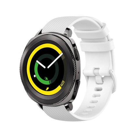 Strap-it Strap-it Bracelet silicone luxe Samsung Gear Sport (blanc)