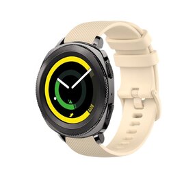 Strap-it Bracelet silicone luxe Samsung Gear Sport (beige)