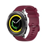 Strap-it Bracelet silicone luxe Samsung Gear Sport (bordeaux)