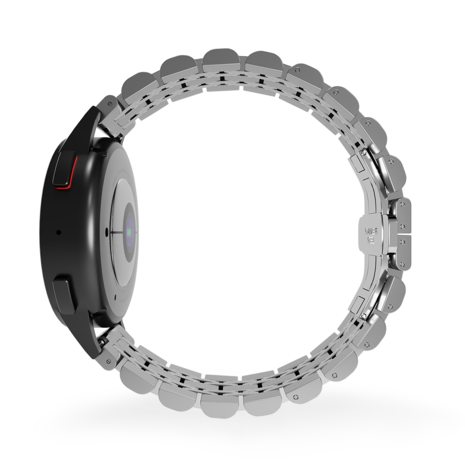 Strap-it Strap-it Bracelet acier duo Xiaomi Amazfit Bip (argent) Strap-it Strap-it Bracelet acier duo Xiaomi Amazfit Bip (argent)