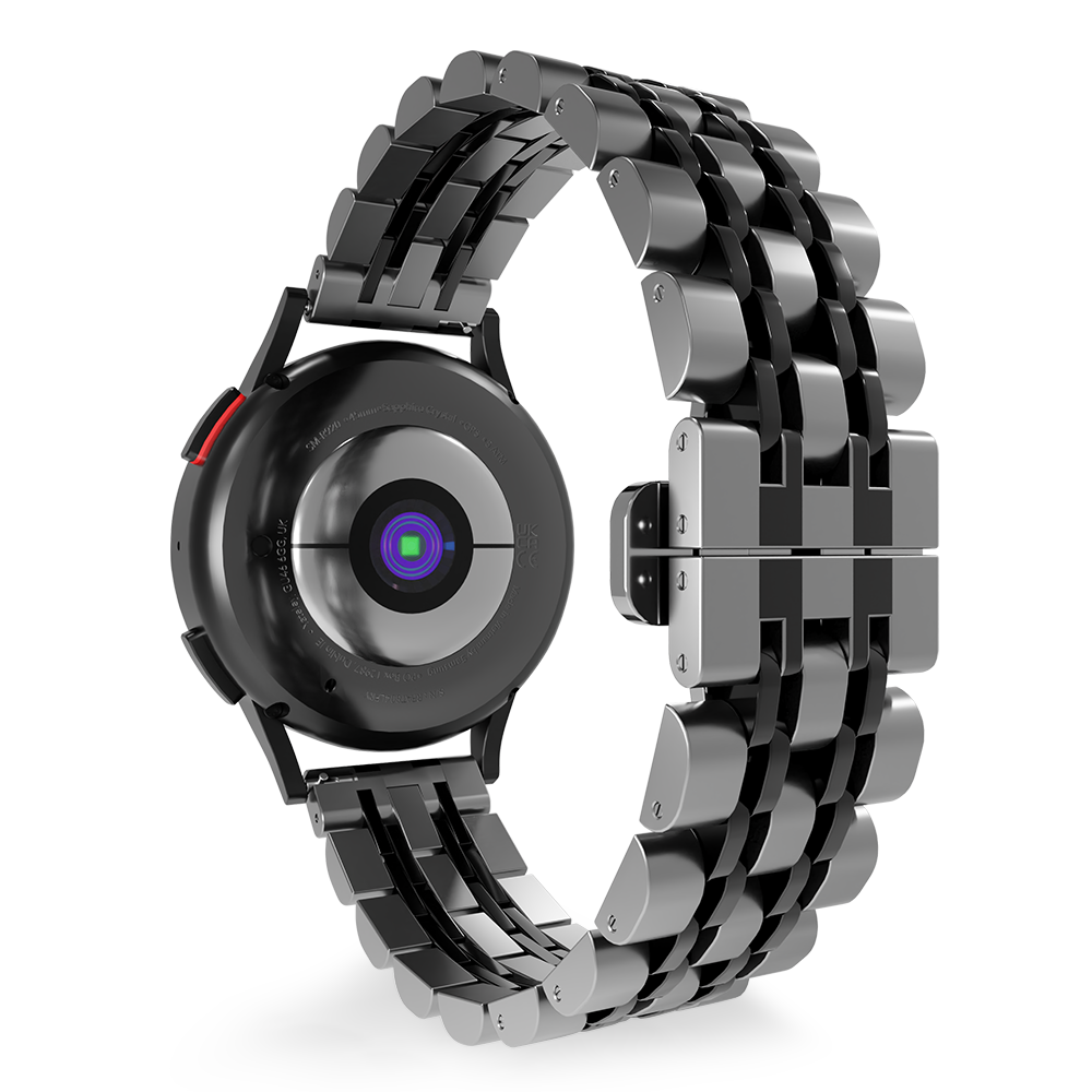 Strap-it© Strap-it Bracelet acier duo Huawei Watch GT 3 Pro 46mm (argent/noir)