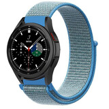 Strap-it Bracelet nylon Samsung Galaxy Watch 4 Classic 42mm (bleu)