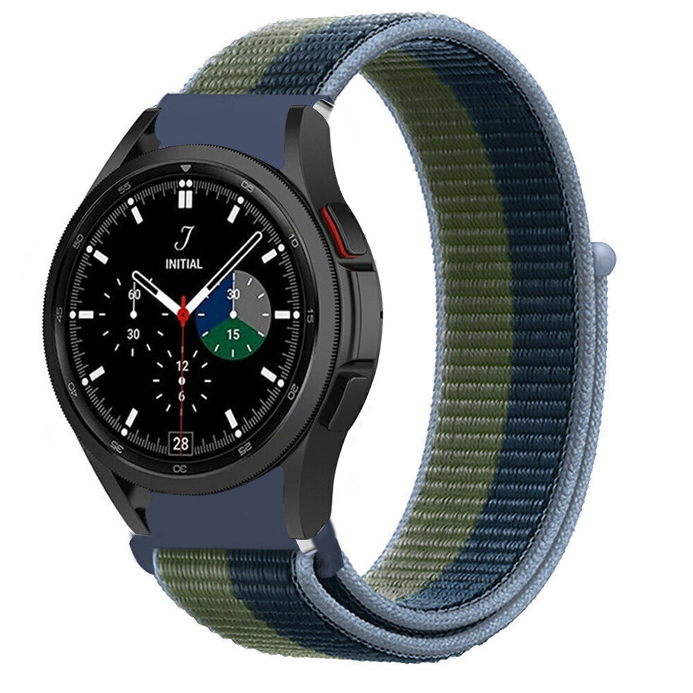Strap-it Strap-it Bracelet nylon Samsung Galaxy Watch 4 Classic 46mm (moss green)