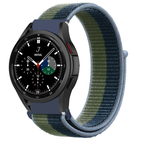 Strap-it Strap-it Bracelet nylon Samsung Galaxy Watch 4 Classic 46mm (moss green)