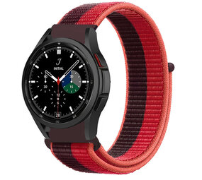 Strap-it Bracelet nylon Samsung Galaxy Watch 4 Classic 46mm (cherry magenta) Strap-it Bracelet nylon Samsung Galaxy Watch 4 Classic 46mm (cherry magenta)
