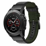 Strap-it Bracelet nylon hybride Garmin Fenix 7 (vert armée)