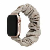 Strap-it Bracelet chouchou Apple Watch (beige brillant)