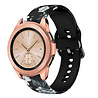 Strap-it Strap-it Bracelet Grey Flower Samsung Galaxy Watch 42mm bandje Strap-it Strap-it Bracelet Grey Flower Samsung Galaxy Watch 42mm bandje