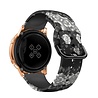 Strap-it Strap-it Bracelet Grey Flower Samsung Galaxy Watch 42mm bandje Strap-it Strap-it Bracelet Grey Flower Samsung Galaxy Watch 42mm bandje