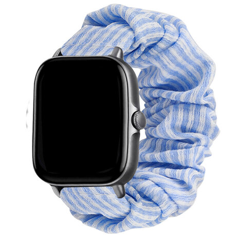 Strap-it Strap-it Bracelet chouchou Xiaomi Amazfit Bip (bleu rayé)