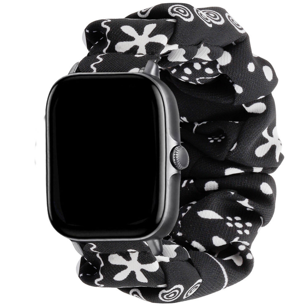 Strap-it Strap-it Bracelet chouchou Xiaomi Amazfit GTS (noir melange)