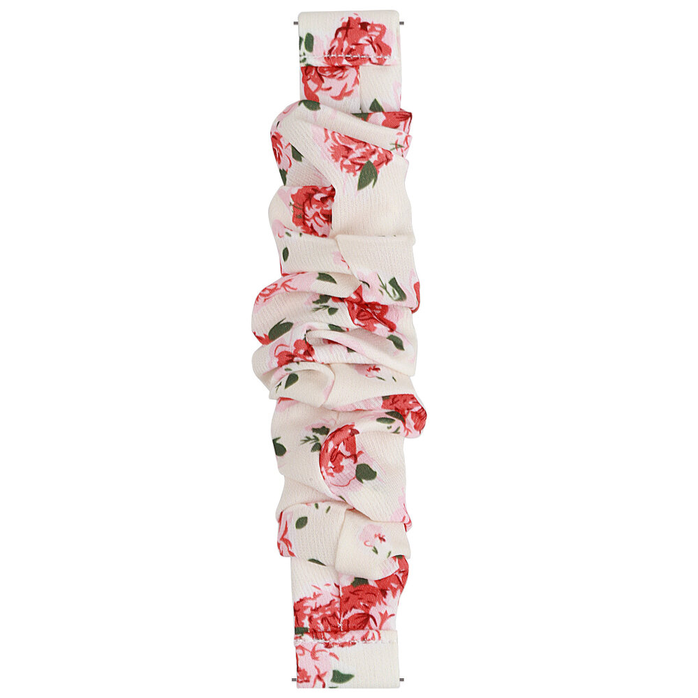 Strap-it Strap-it Bracelet chouchou Amazfit GTS 3 (fleurs) Strap-it Strap-it Bracelet chouchou Amazfit GTS 3 (fleurs)