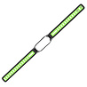 Strap-it Strap-it Bracelet de sport avec cadre Xiaomi Mi Band 7 (noir/vert) Strap-it Strap-it Bracelet de sport avec cadre Xiaomi Mi Band 7 (noir/vert)