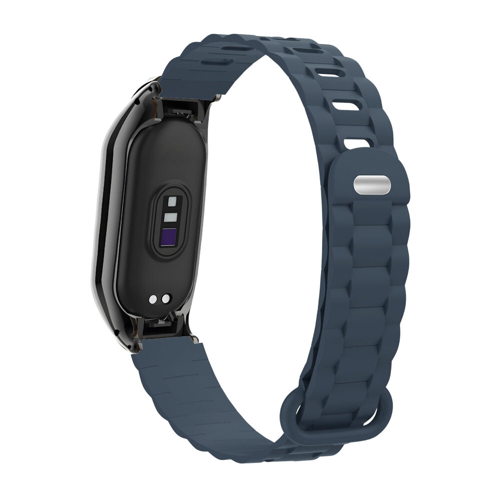 Strap-it Strap-it Bracelet TPU avec cadre Xiaomi Mi Band 7 (bleu foncé)