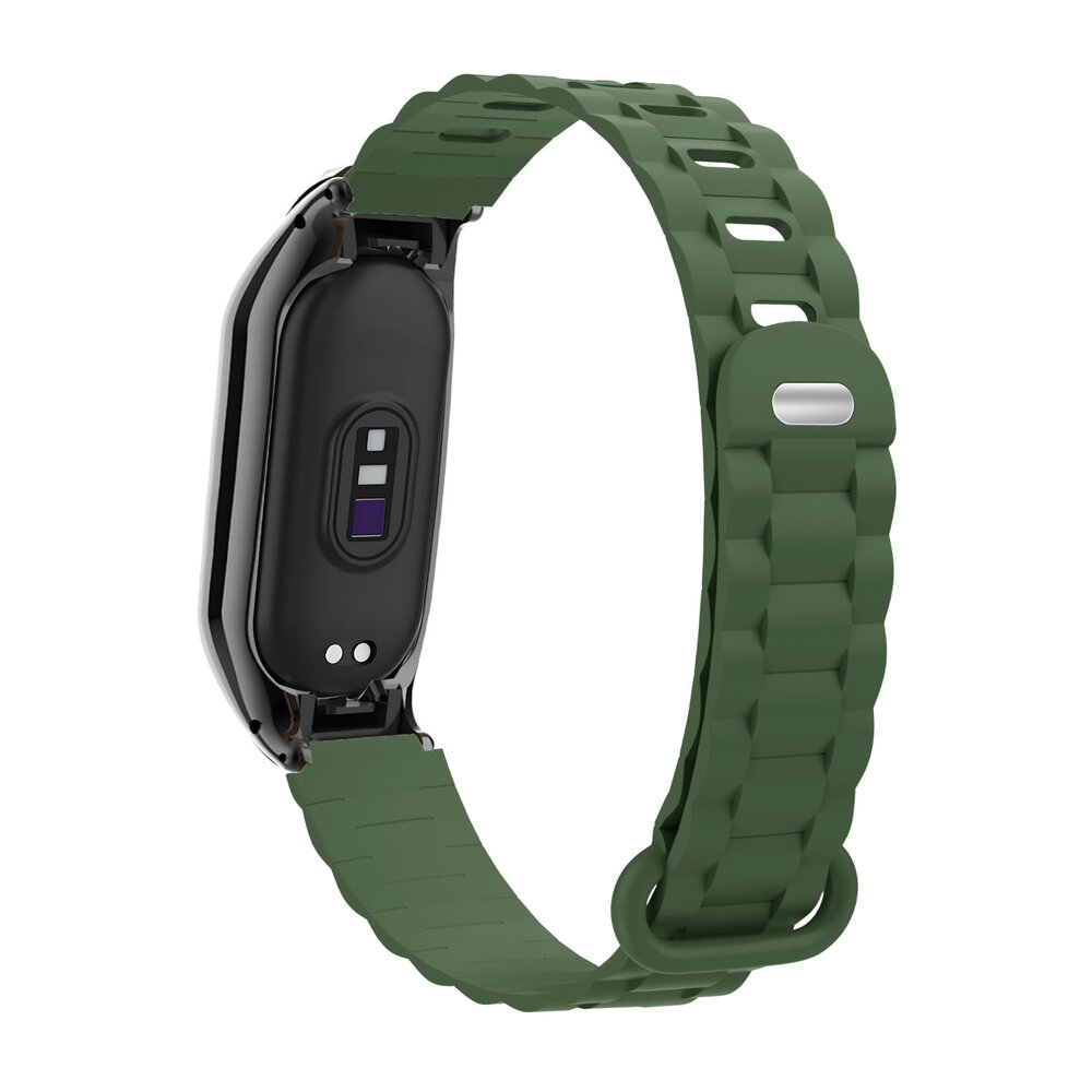 Strap-it Strap-it Bracelet TPU avec cadre Xiaomi Mi Band 7 (vert armée)