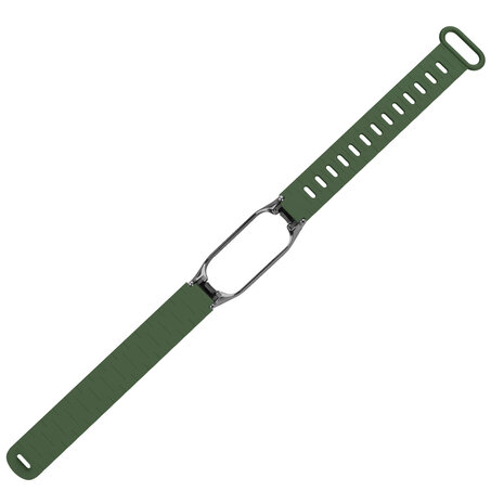 Strap-it Strap-it Bracelet TPU avec cadre Xiaomi Mi Band 7 (vert armée)