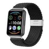 Strap-it Bracelet tressé Huawei Watch Fit 2 (noir)