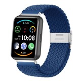 Strap-it Bracelet tressé Huawei Watch Fit 2 (bleu)