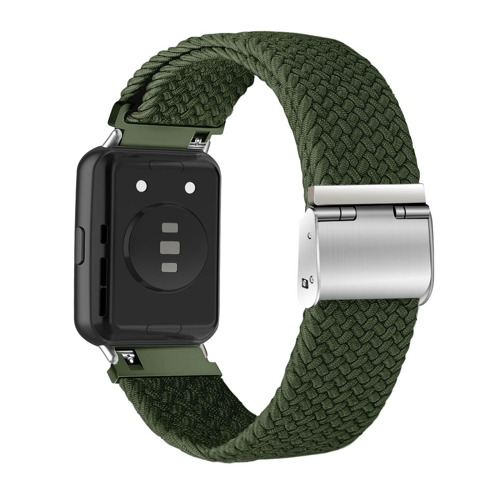 Strap-it Strap-it Bracelet tressé Huawei Watch Fit 2 (vert)