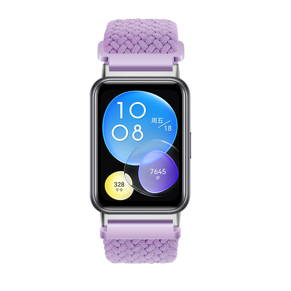 Strap-it Strap-it Bracelet tressé Huawei Watch Fit 2 (lila)