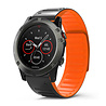 Strap-it Strap-it Bracelet en silicone magnétique Garmin Fenix 5 / 6 (noir/orange) Strap-it Strap-it Bracelet en silicone magnétique Garmin Fenix 5 / 6 (noir/orange)