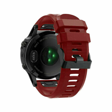 Strap-it Strap-it Bracelet silicone Garmin Fenix ​​​​5x / 6x (rouge)