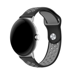 Strap-it Bracelet sport Google Pixel Watch 1/2 (noir/gris)