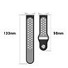 Strap-it Strap-it Bracelet sport Google Pixel Watch 1/2 (noir/gris) Strap-it Strap-it Bracelet sport Google Pixel Watch 1/2 (noir/gris)