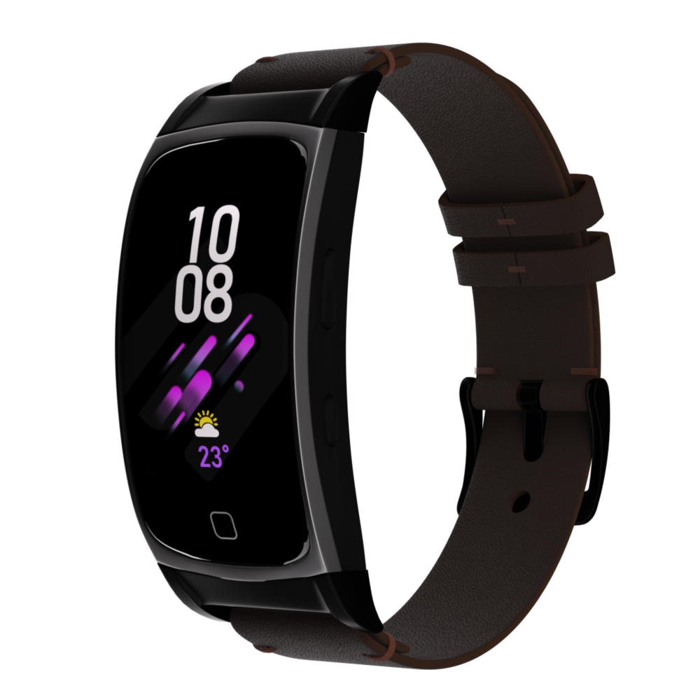 Strap-it Strap-it Bracelet cuir Samsung Gear Fit 2 (Pro) (marron)