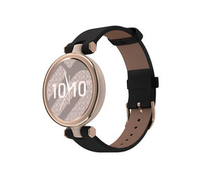 Strap-it Bracelet cuir Garmin Lily (noir)