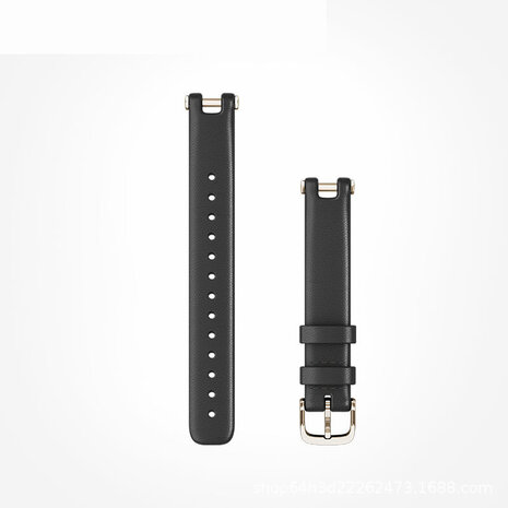 Strap-it Strap-it Bracelet cuir Garmin Lily (noir)