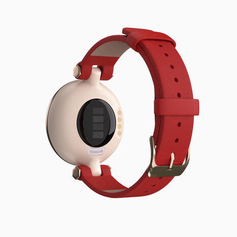 Strap-it Strap-it Bracelet cuir Garmin Lily (rouge)