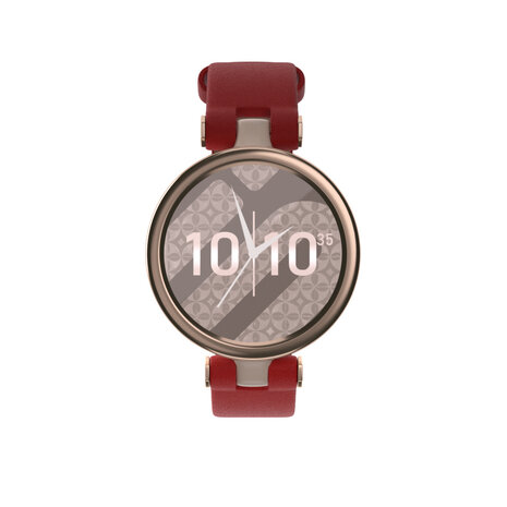 Strap-it Strap-it Bracelet cuir Garmin Lily (rouge)