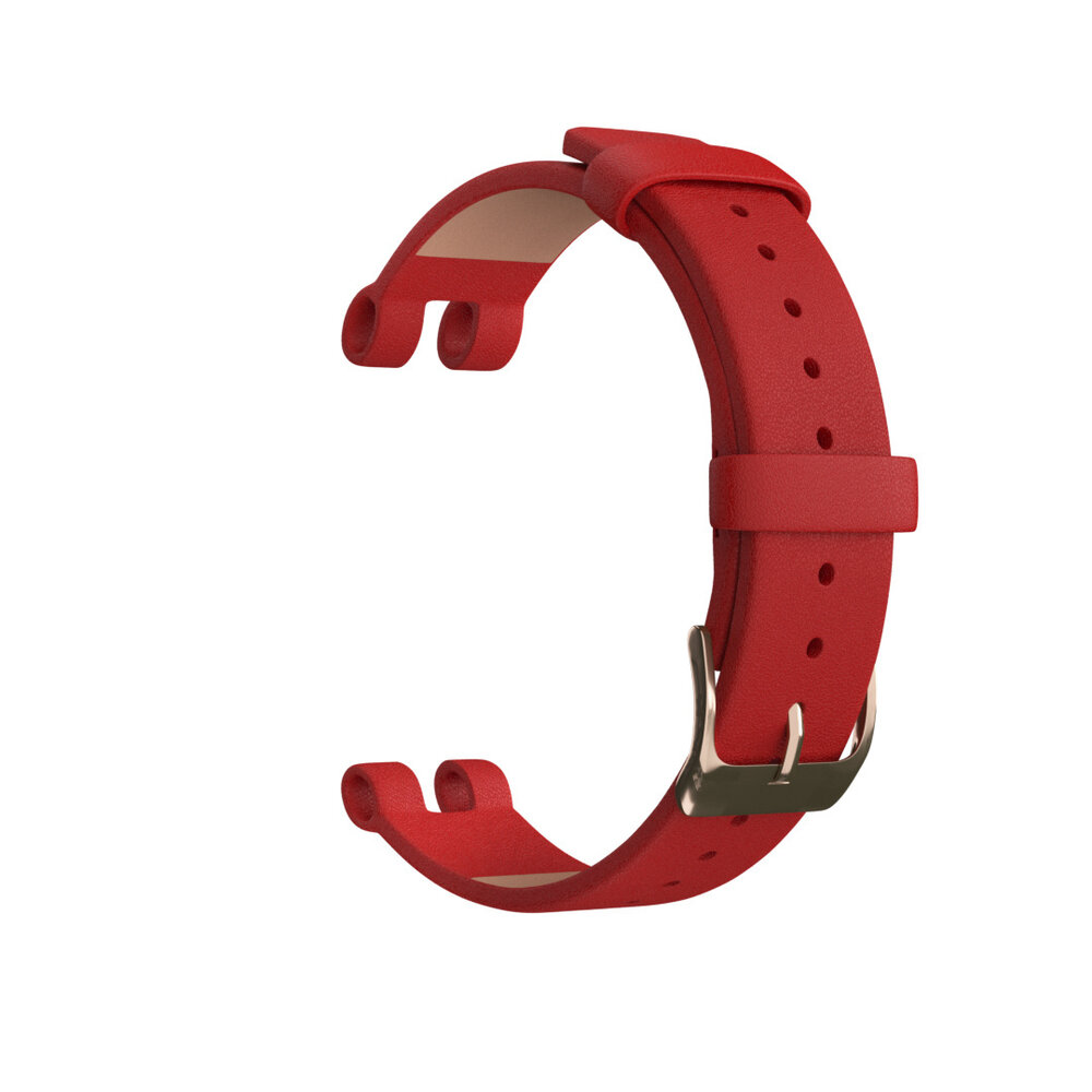 Strap-it Strap-it Bracelet cuir Garmin Lily (rouge)