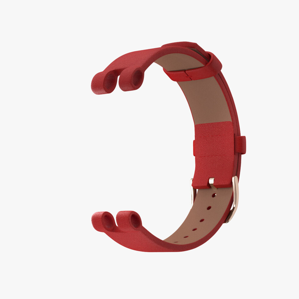 Strap-it Strap-it Bracelet cuir Garmin Lily (rouge)