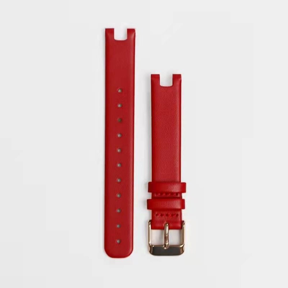 Strap-it Strap-it Bracelet cuir Garmin Lily (rouge)