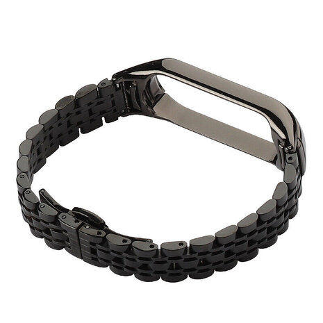 Strap-it Strap-it Bracelet en métal Xiaomi Mi Band 7 (noir)