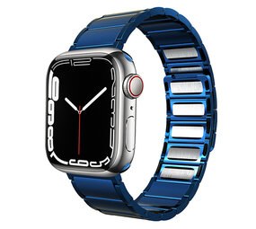 Strap-it Bracelet acier magnétique de luxe Apple Watch (bleu)