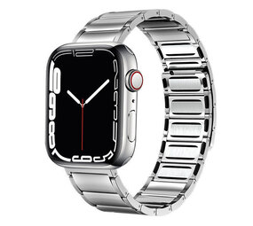 Strap-it Bracelet acier magnétique de luxe Apple Watch (argent)