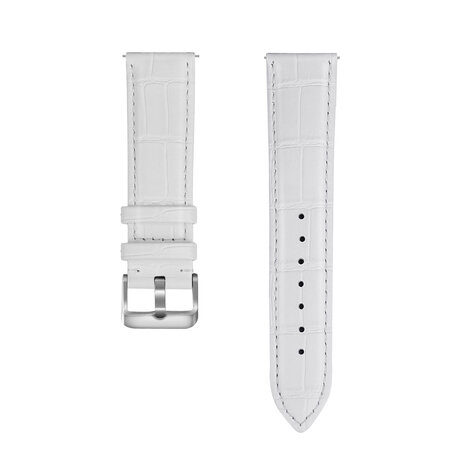 Strap-it Strap-it Bracelet cuir motif crocodile Xiaomi Amazfit bip (blanc) Strap-it Strap-it Bracelet cuir motif crocodile Xiaomi Amazfit bip (blanc)