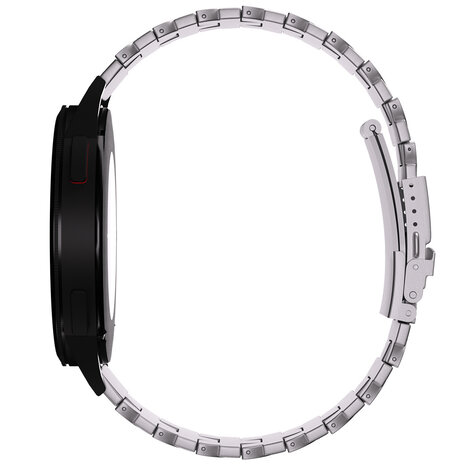 Strap-it Strap-it Bracelet titane Butterfly Samsung Galaxy Watch 46mm (argent)