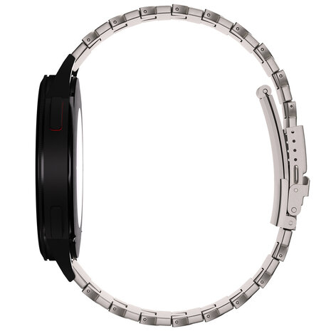 Strap-it Strap-it Bracelet titane Butterfly Samsung Galaxy Watch 46mm (titanium) Strap-it Strap-it Bracelet titane Butterfly Samsung Galaxy Watch 46mm (titanium)