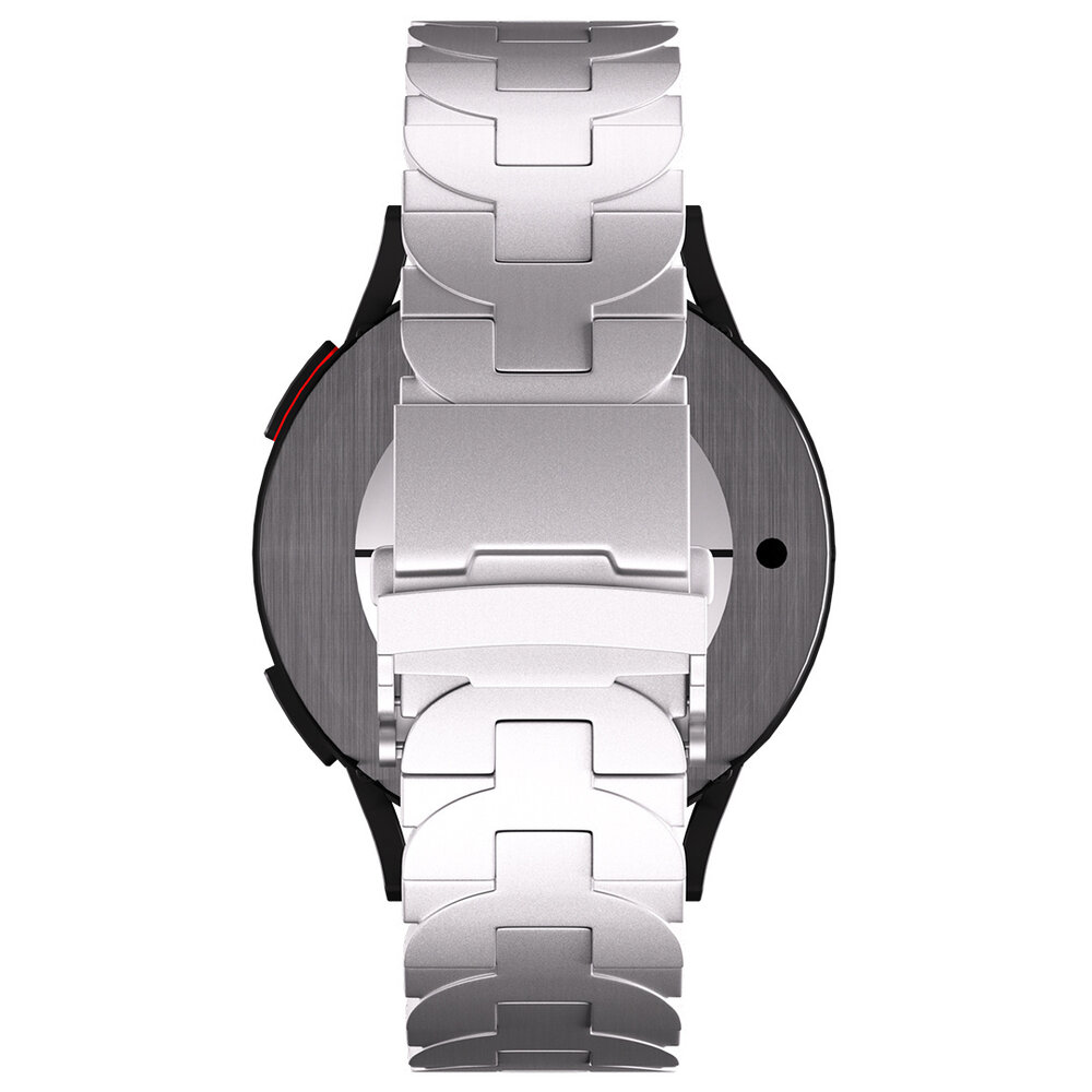 Strap-it Strap-it Bracelet titane Butterfly Huawei Watch GT 3 46mm (argent) Strap-it Strap-it Bracelet titane Butterfly Huawei Watch GT 3 46mm (argent)